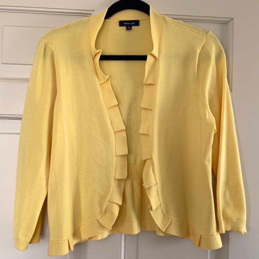 Verve Ami yellow cardigan size M